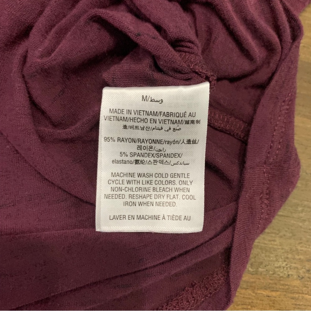 ✅ Ideology heathered maroon half sleeve lightweight workout shirt loose fit - Picture 8 of 9